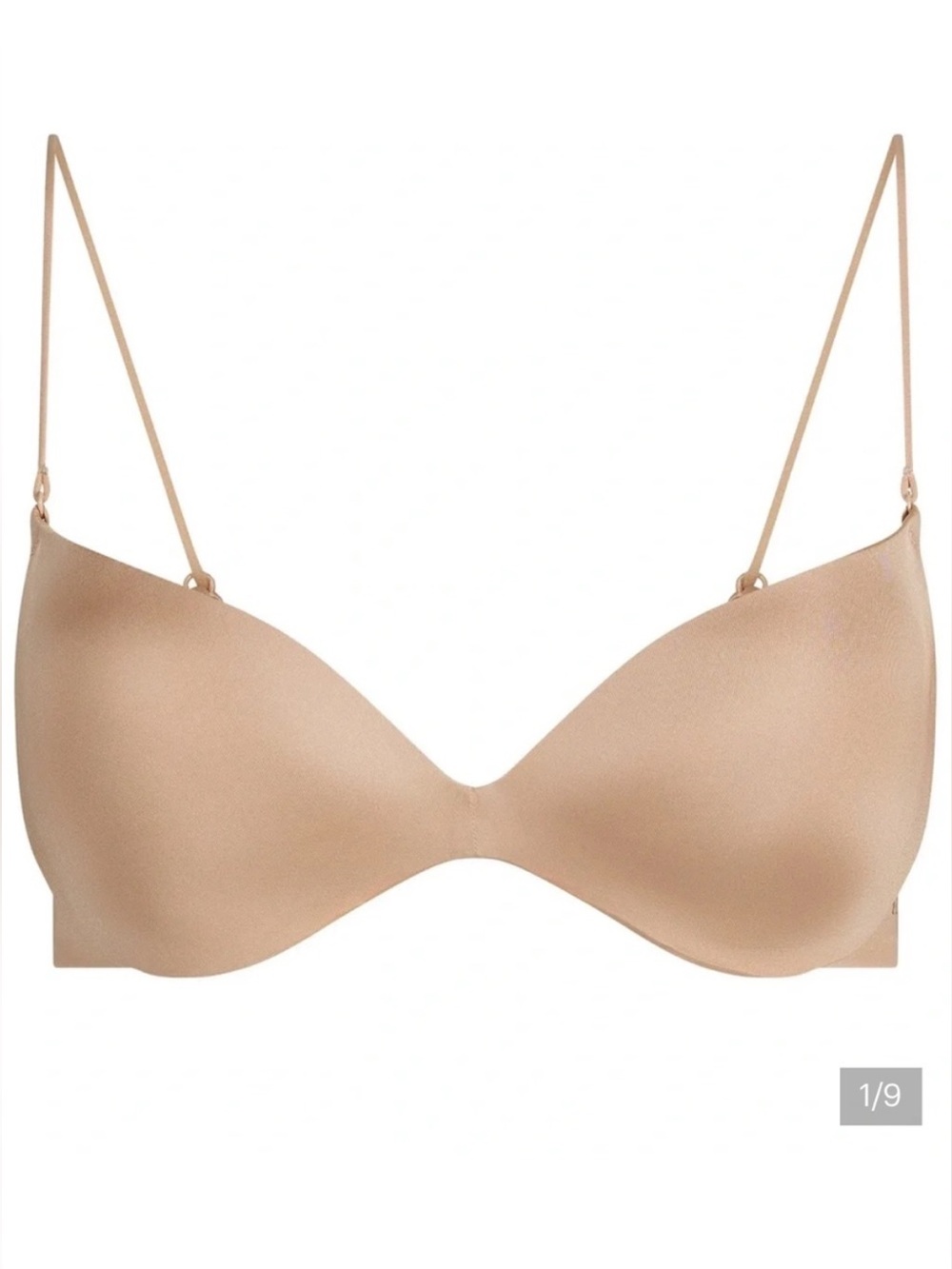 NWT SKIMS WIRELESS FORM LIGHTLY LINED PLUGE MICRO STRAP BRA